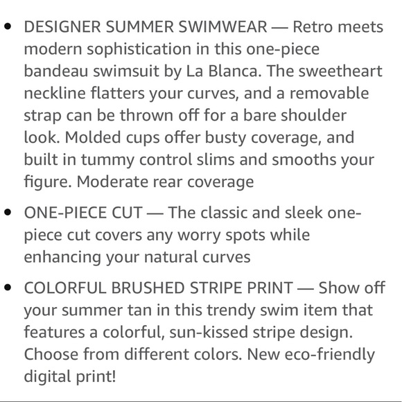 La Blanca Ocean Tides Striped One Piece - Picture 15 of 16